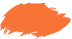 Orange decorative box used as styling element in page