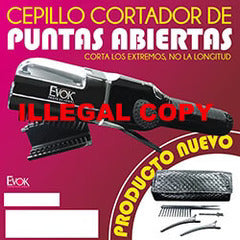 Illegal fake version of Split Ender hair trimmer being sold as a counterfeit product