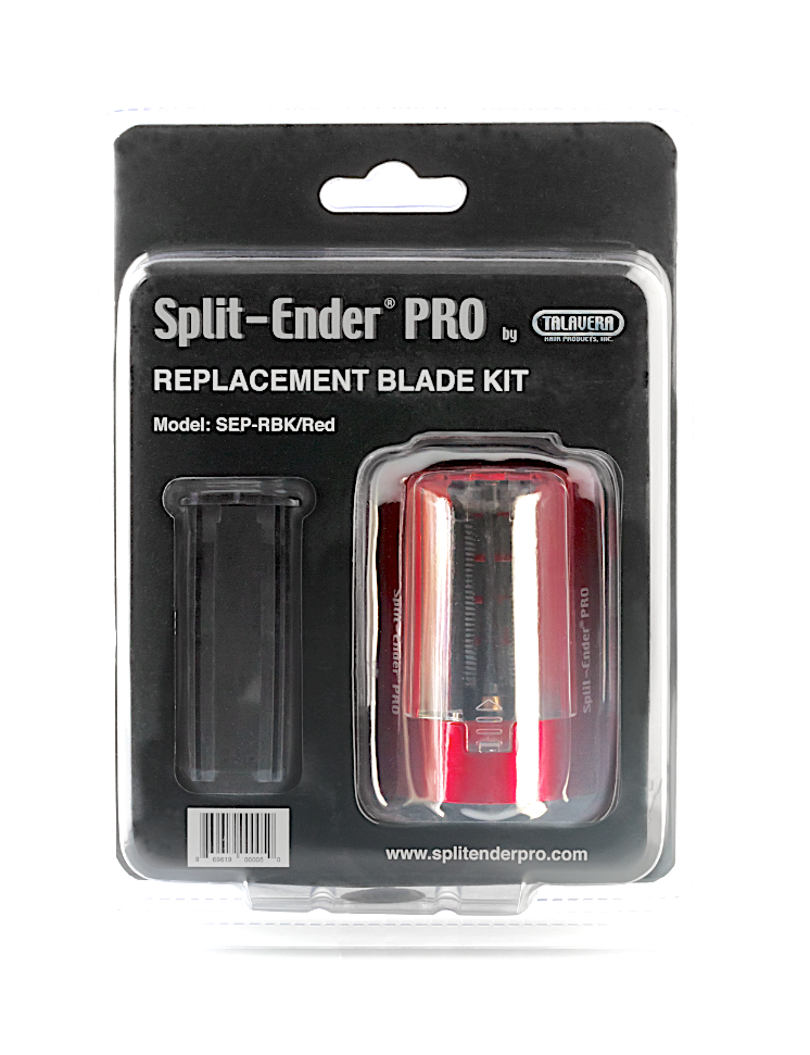 Hair trimmer blade kit for Split Ender Pro in red