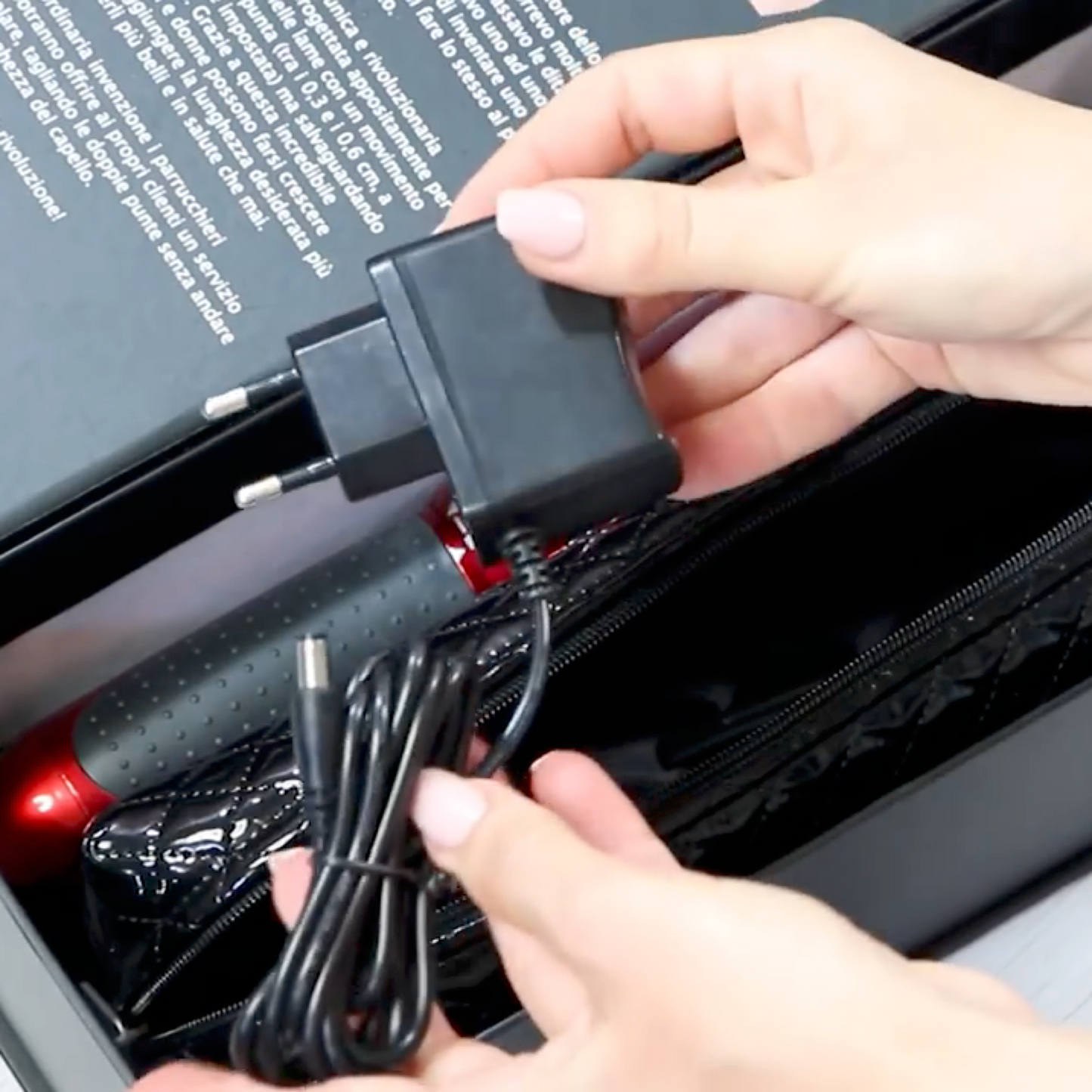 Power adapter with UK plug – compatible with Split Ender Pro trimmer