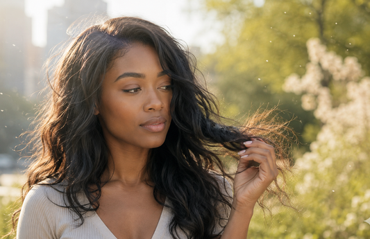 What Spring Allergies, Wind, and Outdoor Days Do to Dry Hair Ends