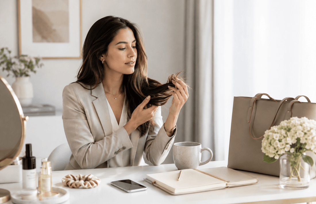 Busy Woman Hair Routine: Keep Dry Ends Looking Expensive