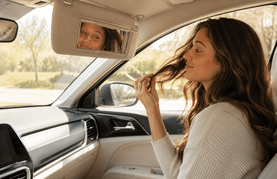 Car Mirror Hair Check: What Natural Light Reveals About Split Ends