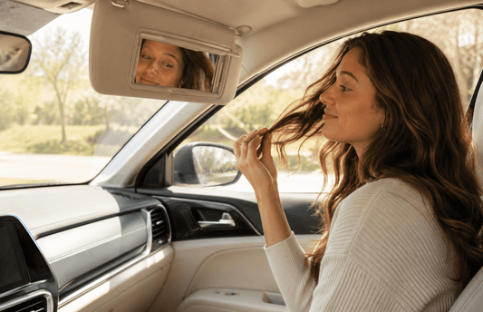 Car Mirror Hair Check: What Natural Light Reveals About Split Ends