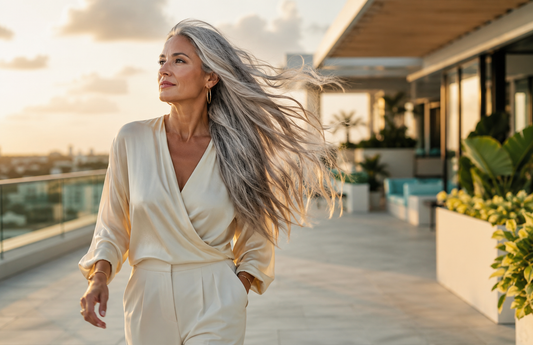 Gray Hair Care: Shine, Softness, Tone and Split-End Tips
