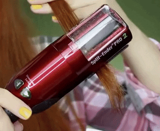 Real-time hair repair using professional split end mender