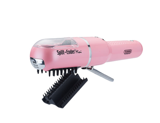 Split Ender Mini - Portable and Battery Operated (3 AAA), Automatic Split End Hair Trimmer, For Home Use - Light Pink