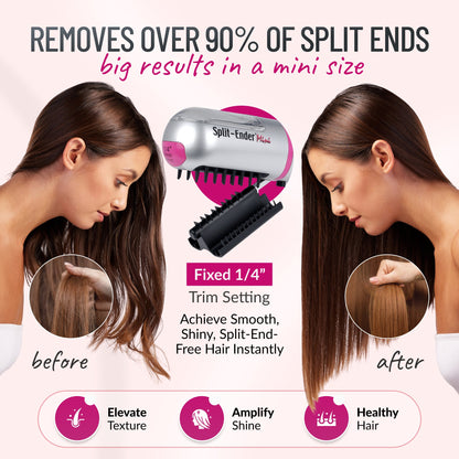 Split Ender Mini - Portable and Battery Operated (3 AAA), Automatic Split end hair Trimmer, For Home Use