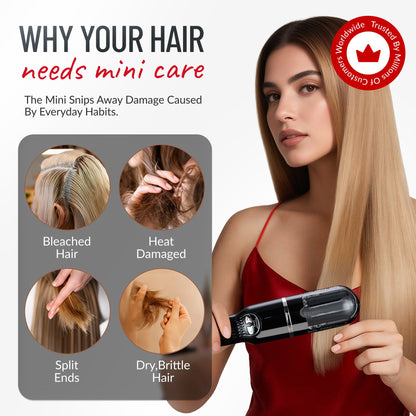 Split Ender Mini 2 - Portable and USB Rechargeable, Automatic Split End Hair Trimmer. For Home Use