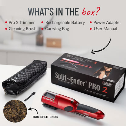 Split Ender PRO2 - Home Professional, Titanium Coated Blades, Fast and Easy Solution Automatic Split Ends Hair Trimmer. The Original