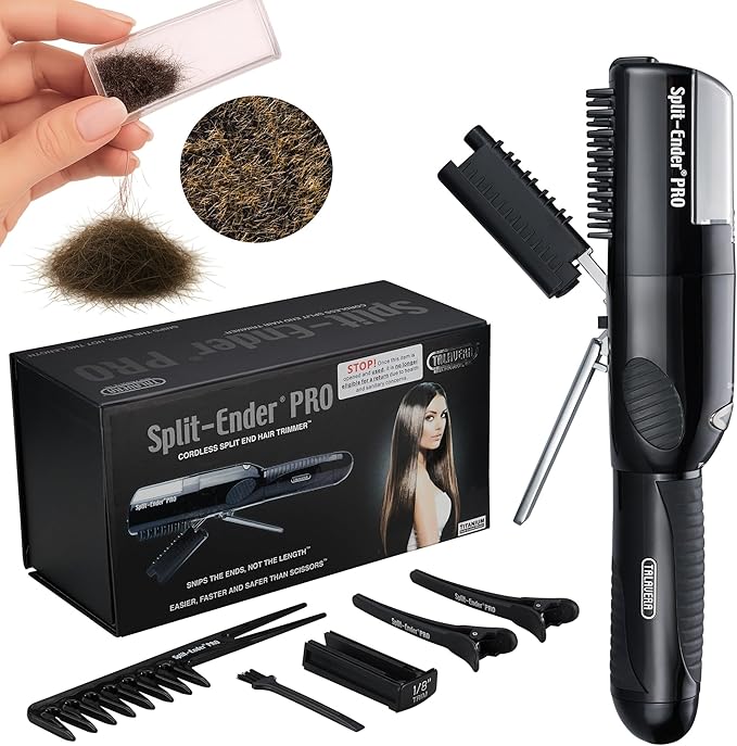 Split Ender PRO - Salon Professional, Fast and Easy Solution Automatic Split Ends Hair Trimmer. Bonus Gift Included. The Original