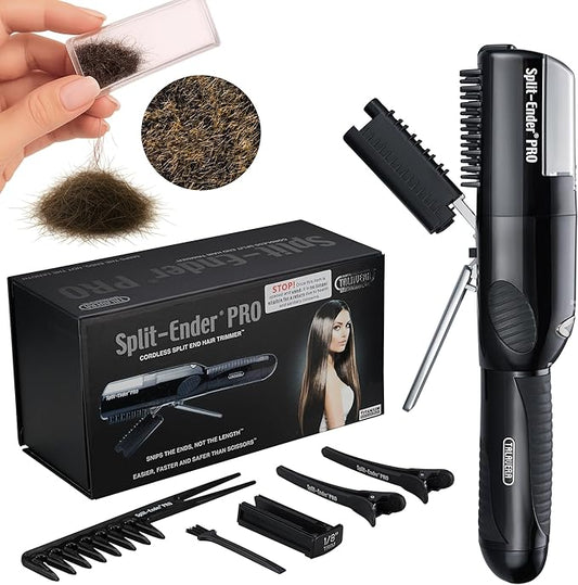 Split Ender PRO - Salon Professional, Fast and Easy Solution Automatic Split Ends Hair Trimmer. Bonus Gift Included. The Original