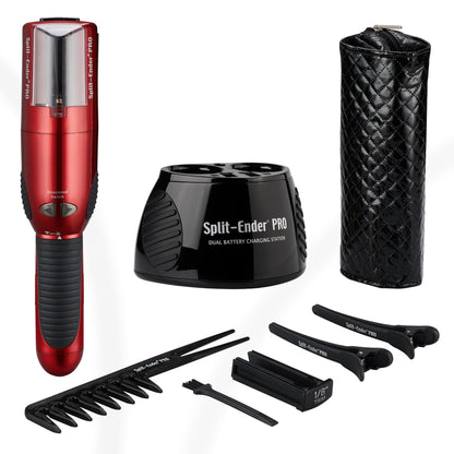 Split Ender PRO - Salon Professional, Titanium Coated Blades, Fast and Easy Solution Automatic Split Ends Hair Trimmer. Bonus Gift Included. The Original