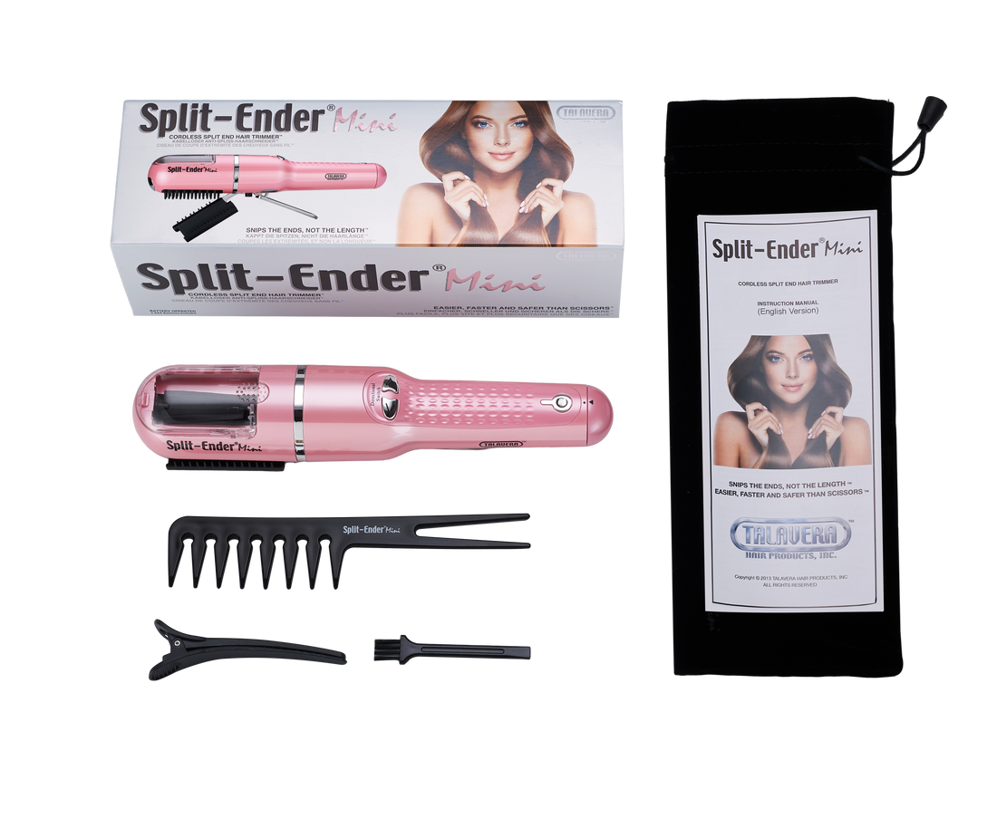 Split Ender Mini - Portable and Battery Operated (3 AAA), Automatic Split End Hair Trimmer, For Home Use