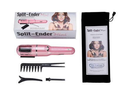 Split Ender Mini - Portable and Battery Operated (3 AAA), Automatic Split End Hair Trimmer, For Home Use