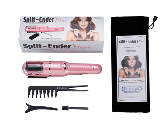 Split Ender Mini - Portable and Battery Operated (3 AAA), Automatic Split End Hair Trimmer, For Home Use