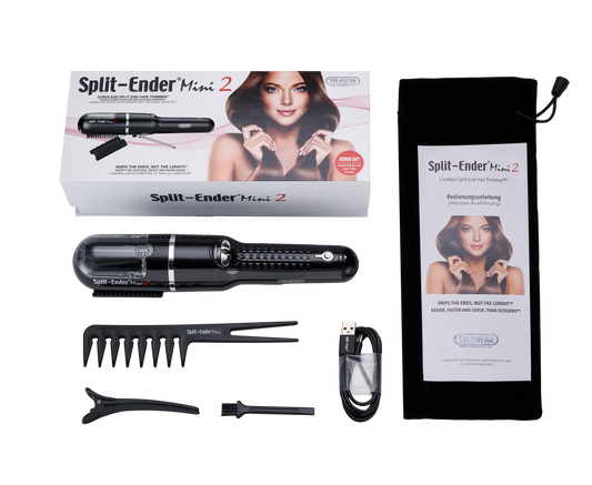 Split Ender Mini 2 - Portable and USB Rechargeable, Automatic Split End Hair Trimmer. For Home Use